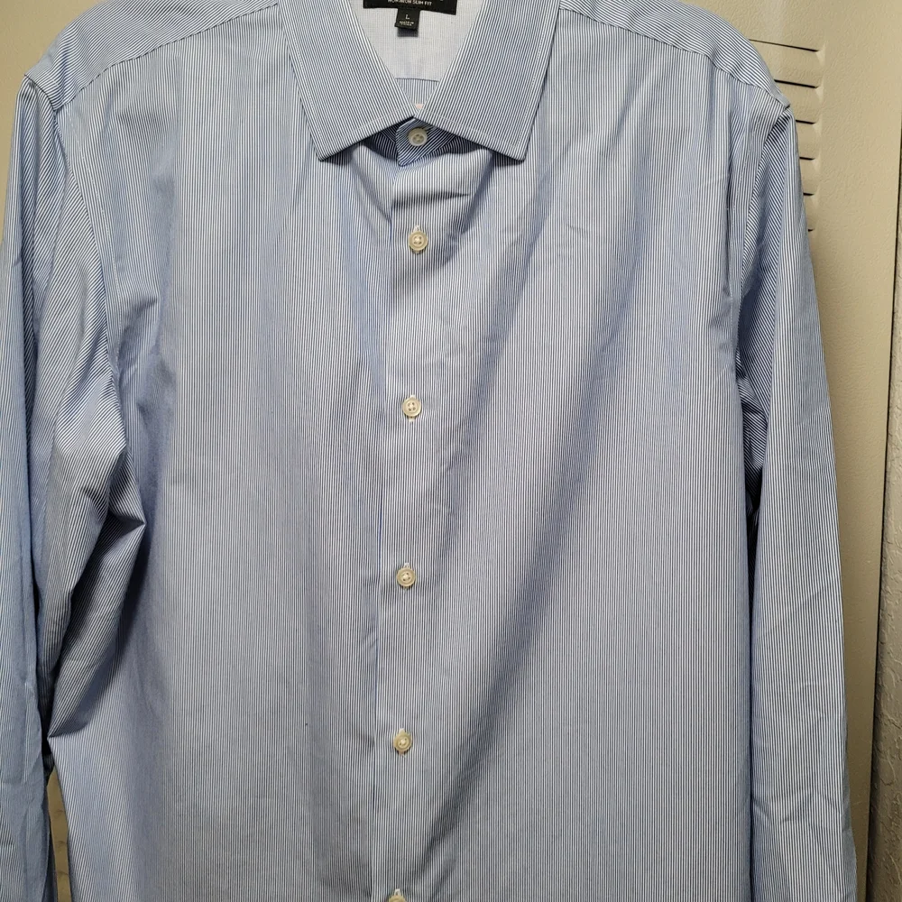 Banana Republic Blue Dress Shirt Classic Cotton - Picture 1 of 3
